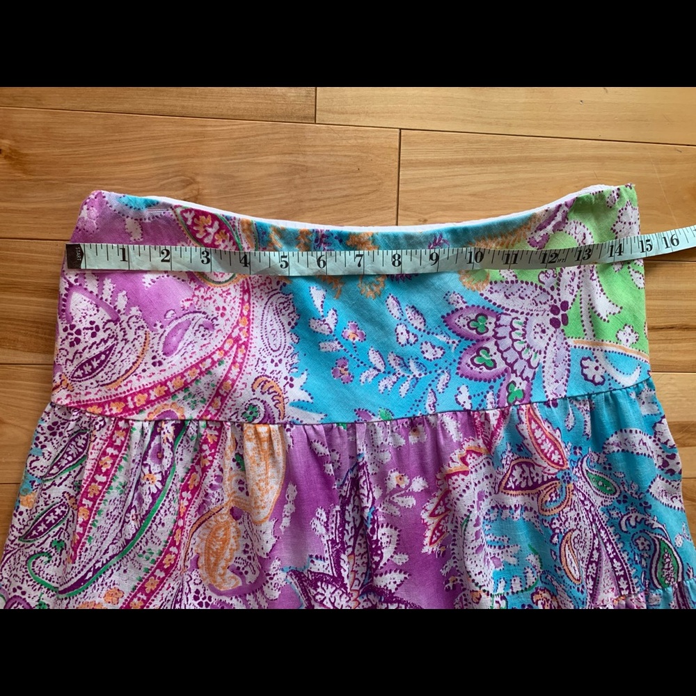 LAUREN Ralph Lauren linen SKIRT, SP, - Picture 6 of 8